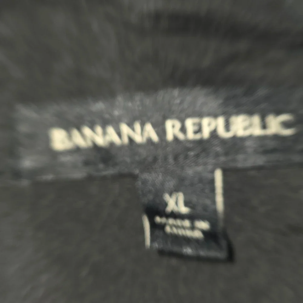 Banana Republic Mens XL Dark Gray Marled Knit Button Front Lined Shirt Jacket